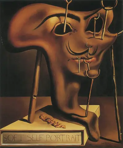 Autoportrait mou avec du lard grillé Salvador Dali